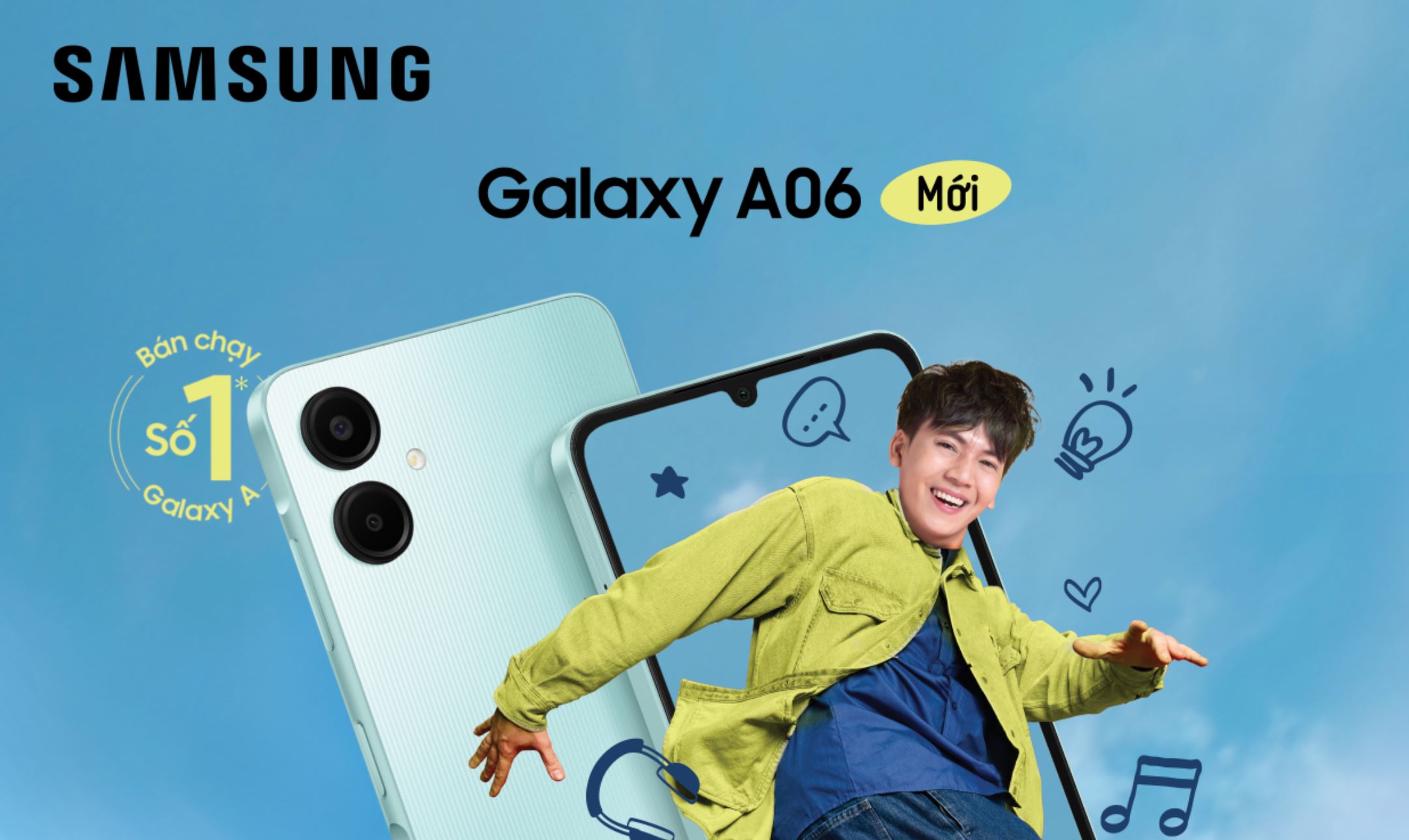 Smartphone Resmi Samsung Galaxy A06, Usung Desain "Key Island"